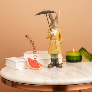 Rainy Day Bunny Decorative Showpiece