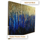 The Parisian Blue and Gold Drip 100% Hand Painted Wall Painting