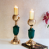 Somani Jade Green Candle Stand Set of 2