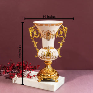 Gilded Beauty Decorative Vase & Showpiece