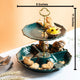 Green  Paradise Two Tier Cake Plate