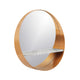 Stainless Steel Golden Crescent Slab Decorative Wall Mirror
