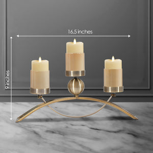 The Three Piece Criss Cross Decorative Candle Stand