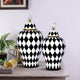 The London Checker Board Ceramic Decorative Vase