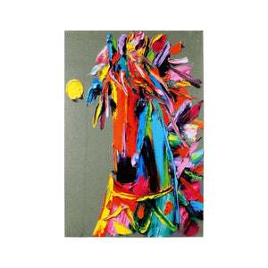 The Rainbow Horse Framed Canvas Print