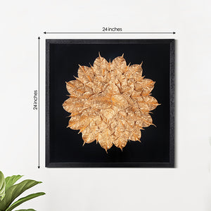 The Golden Fern Shadow Box Wall Decoration Piece