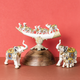 The Jaipur Royal Elephant Family Table Decoration Showpiece - Set Of 3