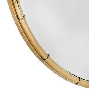 The Golden Ribbed Decorative Wall Mirror
