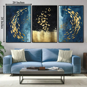 Into the Blue Framed Canvas Print