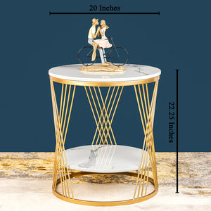 Ivory Wonder Accent Side Table