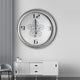 Ivory & black Rim Classic Wall Clock With Moving Gear Mechanism