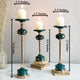 Jade Green Candle Stand Set of Three