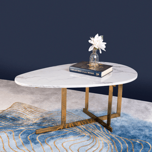 The Egg Shape Oval Coffee Table