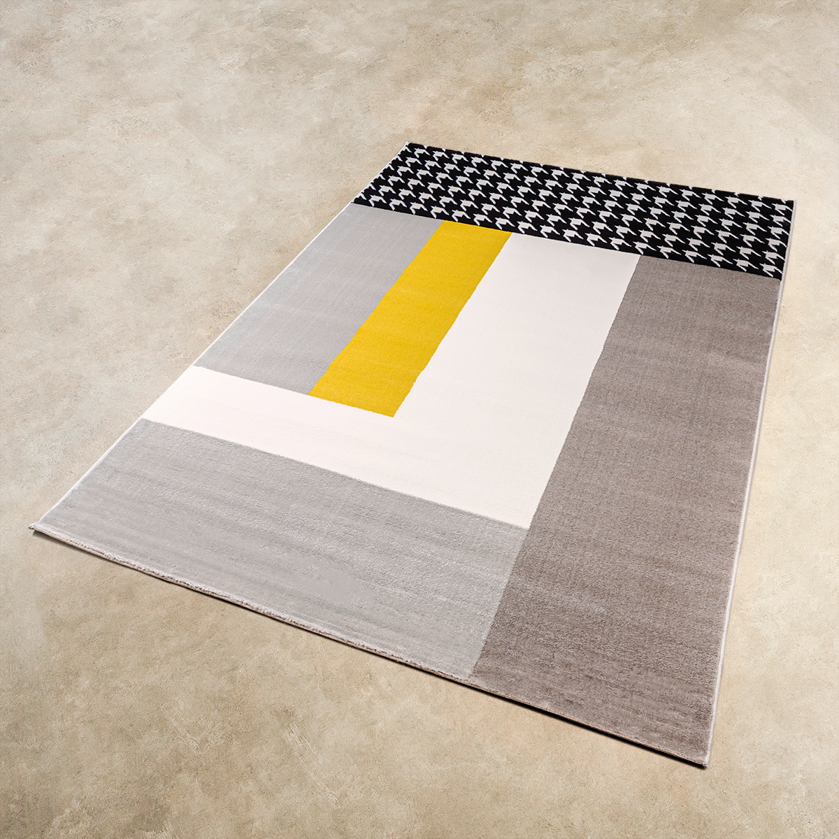 Composite Shape Rug Buy Ibis Multi Geometric Shapes Floor Rug(5X7.5 Feet) | Dekor Company