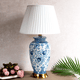 Asian Antique Blue-White Ceramic Lamp