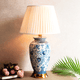 Asian Antique Blue-White Ceramic Lamp