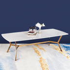 The Roman Rectangular Marble Coffee Table