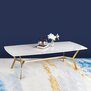 The Roman Rectangular Marble Coffee Table