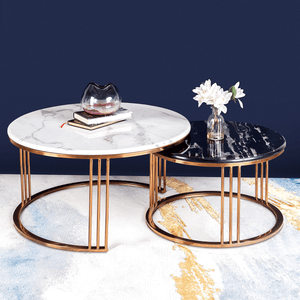 The Mystique Tube Set of 2 Coffee Table