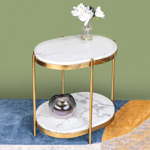 Brooklyn Two Tier Oval Accent Table