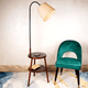 The Northern Lights Floor Lamp and Accent Table