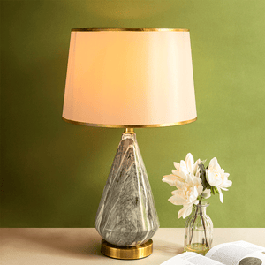 The Grey Quartz Marble Decorative Table Lamp