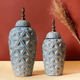 The Rustic Charm Ceramic Decorative Vase - Set of 2