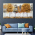 A Crisp Winter Morning 100% Hand Painted Wall Painting (With Outer Floater Frame)