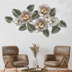Madison Floral Affair Metal Art for Wall - Gold Foil Work