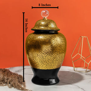 Metallic Magic Decorative Ceramic Vase - Big