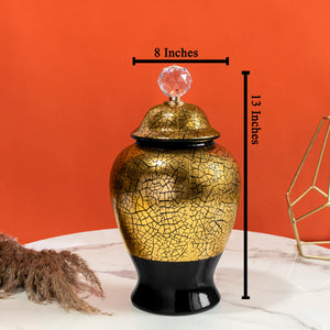 Metallic Magic Decorative Ceramic Vase - Small