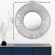 The Nickel Plated Groove Edge Decorative Wall Mirror