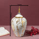 Scandinavian Marbled Decorative Ceramic Vase - Small