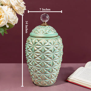 Modernity with a Twist Decorative Ceramic Vase - Big