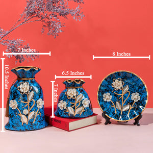 Mystic Hues Decorative Vases and Showpieces - Set of Three