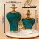 Naomi Antique Green Vase & Decorative Showpiece - Pair