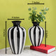 Night and Day Decorative Ceramic Vase - Pair