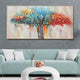 Colourful Graphic Tree Hand Painting