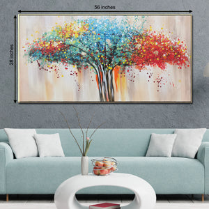 Colourful Graphic Tree Hand Painting