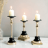 Tall Antique Candle Stand Set of 3