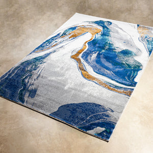Coastal Splash Floor Rug ( 5 X 7.5 Feet )