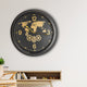 Samara Globe Round Wall clock With Moving Gear Mechanism