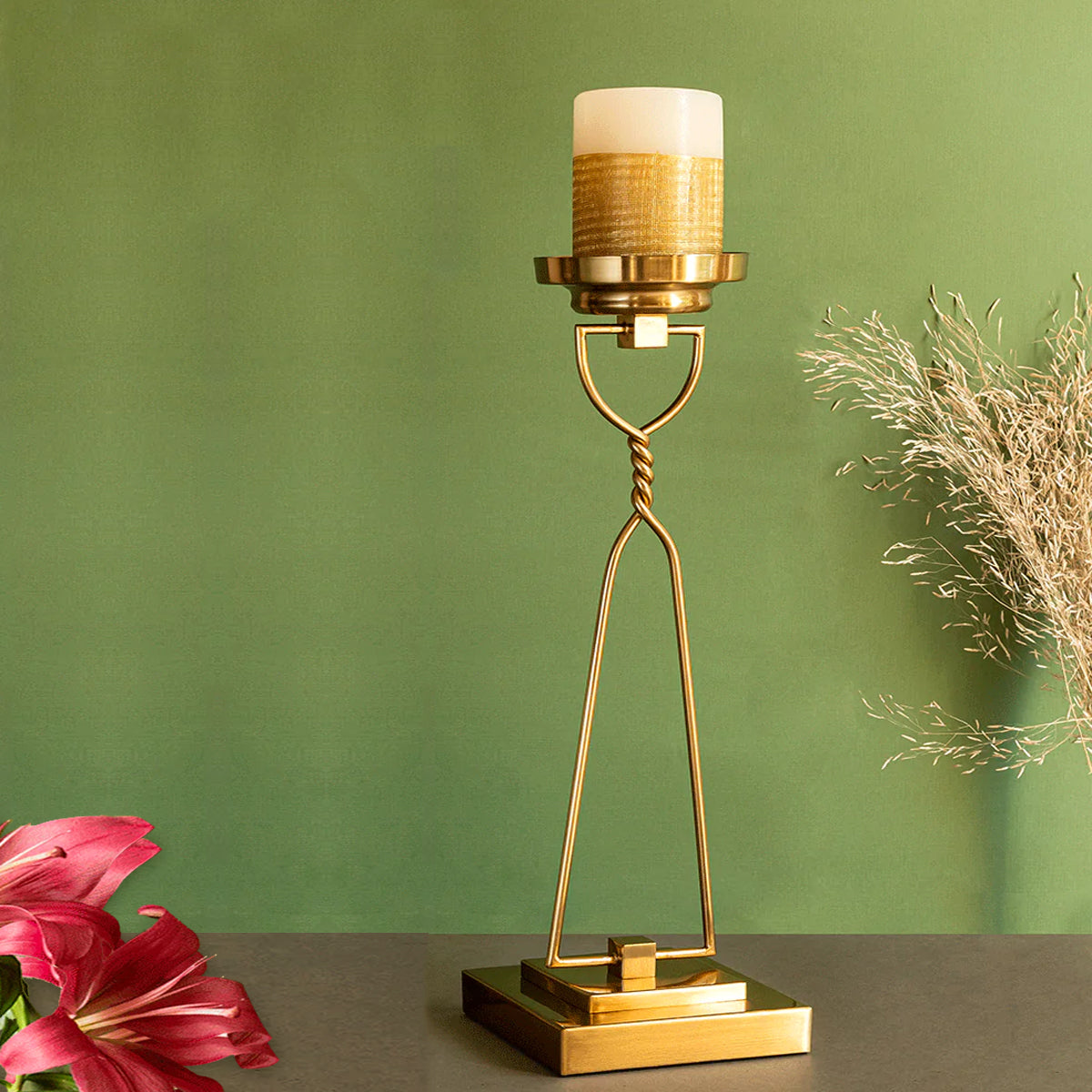 Sigma Stainless SteelCandle Holders Stand - Medium