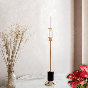 Sleek Marble Stand Candle Stand - Small