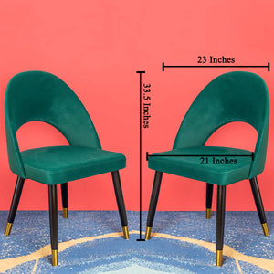 Soho Dining Chair - Green Set of 2