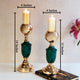 Somani Jade Green Candle Stand Set of 2