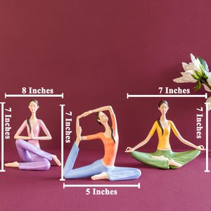 Spiritual Yogi Showpiece - Set of 3