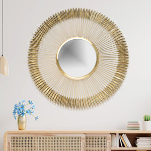 Stylish Gold Finish Decorative Mirror