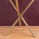 The Golden Ribbed Criss Cross Accent Table