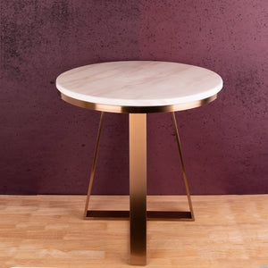 The Three Legged Rose Gold Accent Table
